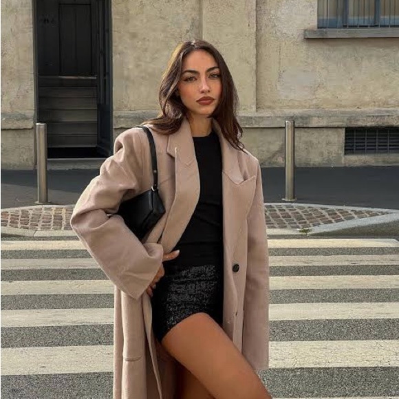 L'Academie Beige Wool Coat - Picture 2 of 5